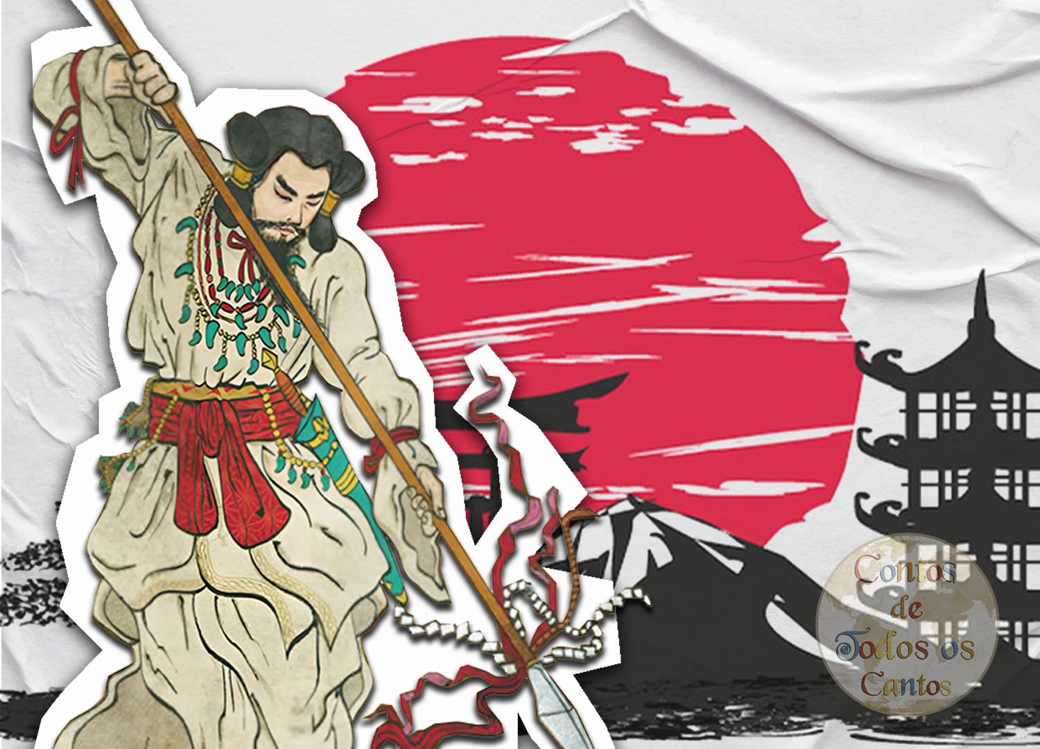 izanagi, o Deus do xintoísmo mitologia japonesa