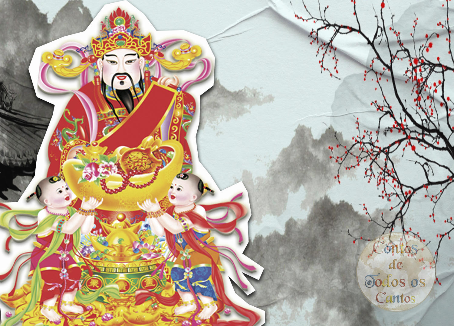 Caishen, o deus chinês da prosperidade