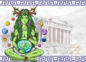 Gaia, a deusa primordial da terra na mitologia grega