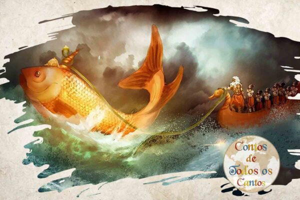 O mito de Vishnu, Manu e o Peixe Matsya2